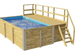 Massivholzpool 595 Gr.1 Technikraum/Sonnendeck 49 x 309 x 203 cm*Weka Discount