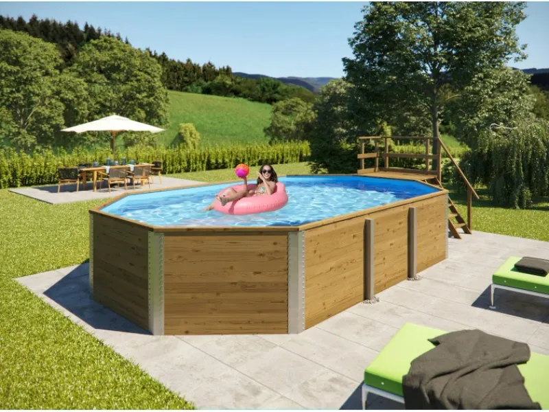 Weka Aufstellpools|Massivholzpool 594 Sparset
