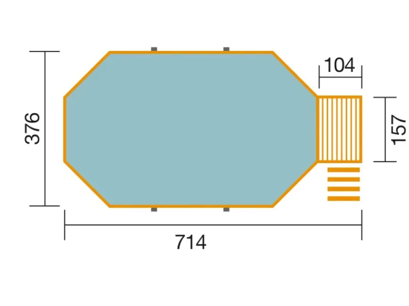 Weka Aufstellpools|Massivholzpool 594 Sparset