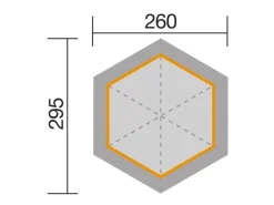 Pavillon 656 Gr.1 326 cm x 376 cm*Weka Discount