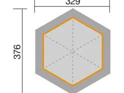 Weka Pavillons|Pavillon 656 Sparset Gr.2 399 cm x 461 cm