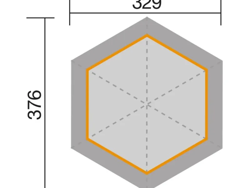 Weka Pavillons|Pavillon 656 Sparset Gr.2 399 cm x 461 cm