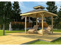 Pavillon Gartenoase 651 Gr. 1 mit Dachaufsatz 294 cm x 294 cm*Weka Clearance