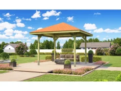 Weka Gartenlauben|Pavillon Gartenoase 651 Gr. 2 Sparset 333 cm x 333 cm