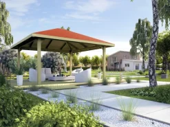 Pavillon Gartenoase 651 A Gr. 2 Sparset 480 cm x 480 cm*Weka Online