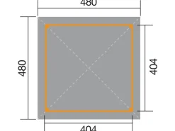 Pavillon Gartenoase 651 A Gr. 2 Sparset 480 cm x 480 cm*Weka Online
