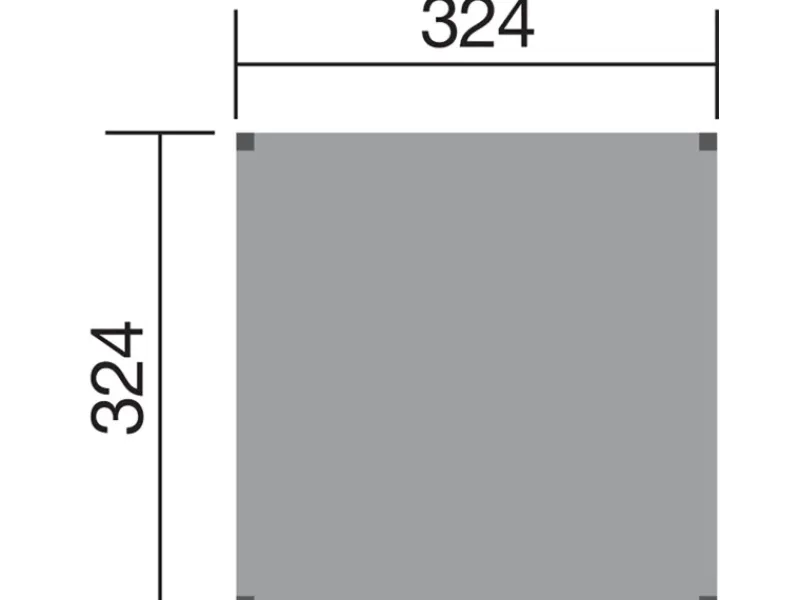 Weka Gartenlauben|Sonnendach Gartenoase 235 Elfenbein