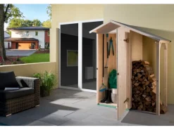 Weka Gartenschränke|Terrassenschrank 14 mm Größe 1 inklusive Schleppdach