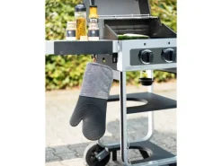 Wenko Grillzubehör|Topfhandschuhe Ada 2er-Set Silikon-Handflächen Schwarz