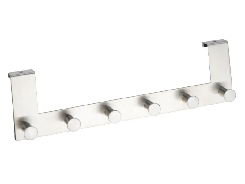Wenko Rechen|Türgarderobe Celano 6 Haken Edelstahl rostfrei