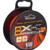 Angelschnur 8X Braided Line 0,12 mm Orange*Westline Hot