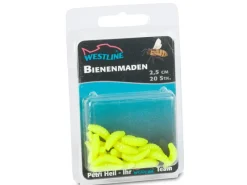 Westline Angeln|Bienenmaden-Köder Chartreuse 2,5 cm