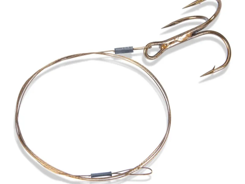 Westline Angeln|Stahlvorfach mit Drilling 60 cm 15 kg