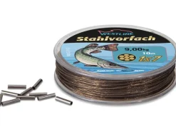 Stahlvorfach-Set 1x7 mit Klemmhülsen 10 m 12 kg*Westline Clearance