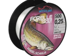 Westline Angeln|Zielfischschnur Forelle Ø 0,25 mm 500 m Klar