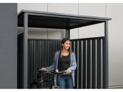 Fahrrad- und Rauchunterstand B x T: 180 cm x 200 cm Anthrazit*Westmann