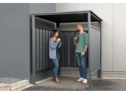 Fahrrad- und Rauchunterstand B x T: 180 cm x 200 cm Anthrazit*Westmann