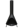 Westmann Feuerschalen|Gartenkamine|Feuerstelle inkl. Rauchablass Schwarz