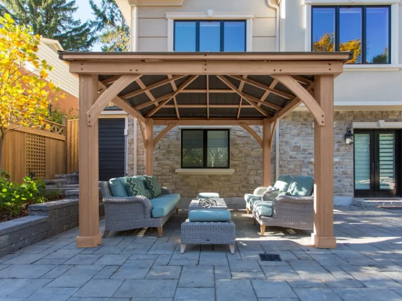 Westmann Gartenlauben|Holz Pavillon Devon 366 cm x 366 cm FSC®