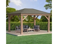 Westmann Pavillons|Gartenlauben|Holz Pavillon Devon 371 cm x 490 cm FSC®