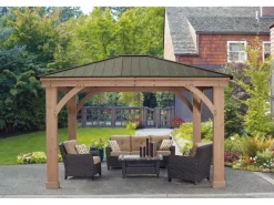 Westmann Gartenlauben|Holz Pavillon Devon 366 cm x 427 cm FSC®