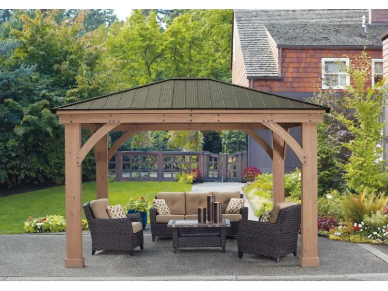 Westmann Gartenlauben|Holz Pavillon Devon 366 cm x 427 cm FSC®