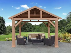 Westmann Pavillons|Gartenlauben|Holz Pavillon Yukon 427 cm x 366 cm FSC®