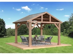 Westmann Pavillons|Gartenlauben|Holz Pavillon Yukon 427 cm x 366 cm FSC®