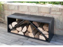 Westmann Kaminholzregale|Kaminholzregal B x T x H: 104 cm x 34,5 cm x 40 cm Schwarz