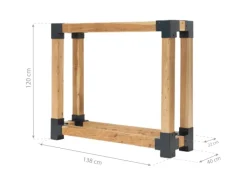 Lärchenholz Kaminholzregal Michel L FSC®*Westmann Hot