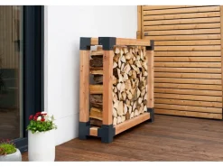 Lärchenholz Kaminholzregal Michel L FSC®*Westmann Hot