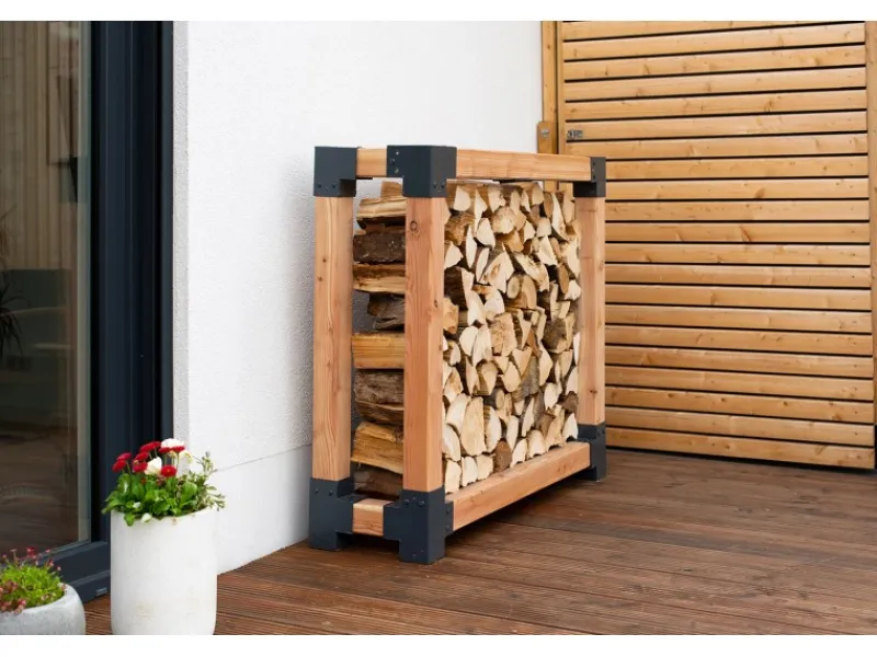 Lärchenholz Kaminholzregal Michel L FSC®*Westmann Hot