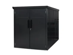 Metall-Fahrradgarage Velos 2 Schwarz 133 cm x 222 cm x 151 cm*Westmann Discount