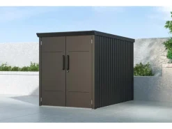 Metall-Fahrradgarage Velos 2 Schwarz 133 cm x 222 cm x 151 cm*Westmann Discount