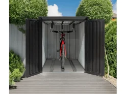 Metall-Fahrradgarage Velos 2 Schwarz 133 cm x 222 cm x 151 cm*Westmann Discount