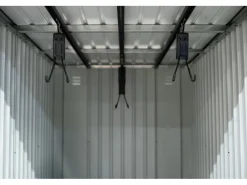 Metall-Fahrradgarage Velos 2 Schwarz 133 cm x 222 cm x 151 cm*Westmann Discount