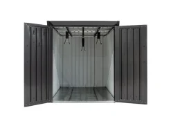 Metall-Fahrradgarage Velos 1 inkl. Boden 133 x 222 x 151 cm Schwarz*Westmann Online