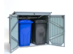 Müllbox 2-fach Grau BxT: 158 cm x 101 cm*Westmann Best