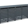 Westmann Mülltonnenboxen|Gartenschränke|Mülltonnenbox Kubus Metall 5er Box 240 l Anthrazit 116 x 332 x 80 cm