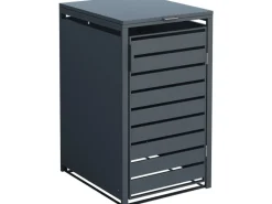Westmann Mülltonnenboxen|Mülltonnenbox Kubus Metall 1er Box 240 l Anthrazit 116 x 68 x 80 cm