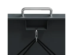 Westmann Gartenschränke|Mülltonnenbox Lacina 1 x 240 l Anthrazit/Holzoptik 80 x 68 x 116 cm