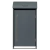 Westmann Mülltonnenboxen|Gartenschränke|Mülltonnenbox Moderna 1 x 240 l Anthrazit 83 cm x 72 cm x 135 cm
