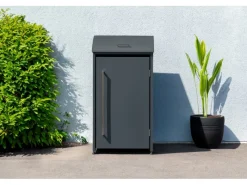 Westmann Mülltonnenboxen|Gartenschränke|Mülltonnenbox Moderna 1 x 240 l Anthrazit 83 cm x 72 cm x 135 cm