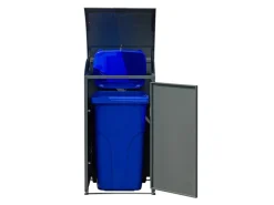 Westmann Mülltonnenboxen|Gartenschränke|Mülltonnenbox Moderna 1 x 240 l Anthrazit 83 cm x 72 cm x 135 cm