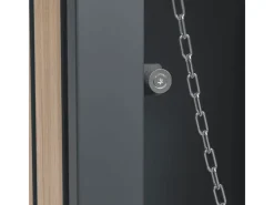 Westmann Gartenschränke|Mülltonnenbox Planta 3 x 240 l Anthrazit/Holzoptik 84 x 200 x 124,5 cm