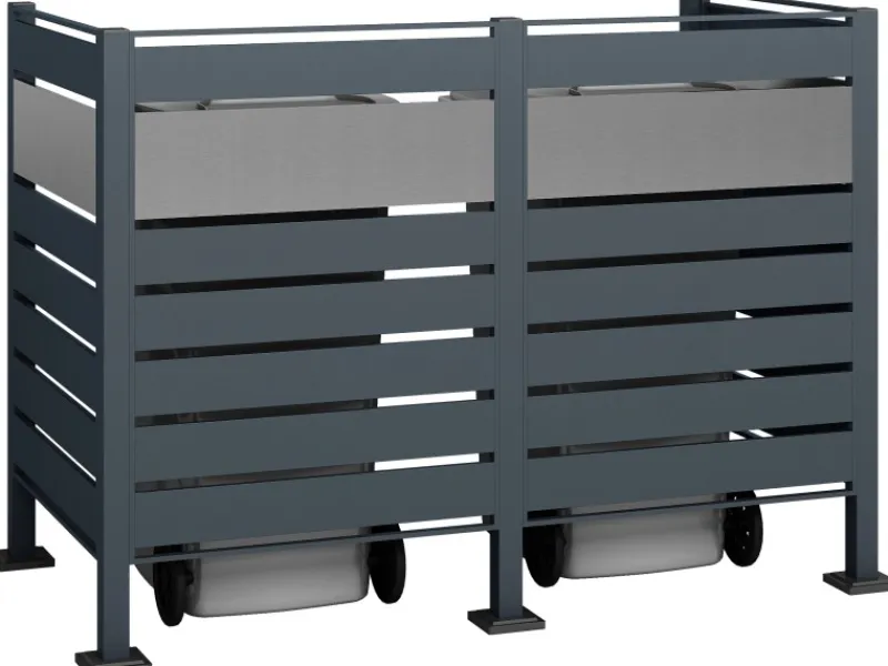 Mülltonnenverkleidung Planum Metall 2 x 240 l*Westmann Outlet