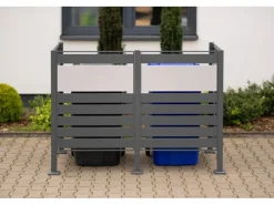 Mülltonnenverkleidung Planum Metall 2 x 240 l*Westmann Outlet