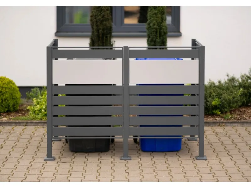 Mülltonnenverkleidung Planum Metall 2 x 240 l*Westmann Outlet