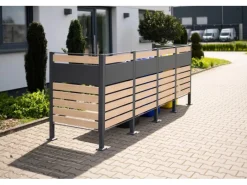 Mülltonnenverkleidung Planum Metall 4 x 240 l*Westmann Clearance