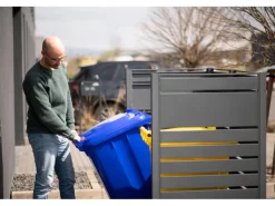 Westmann Besen|Mülltonnenboxen|Mülltonnenverkleidung Planum Metall 2 x 240 l